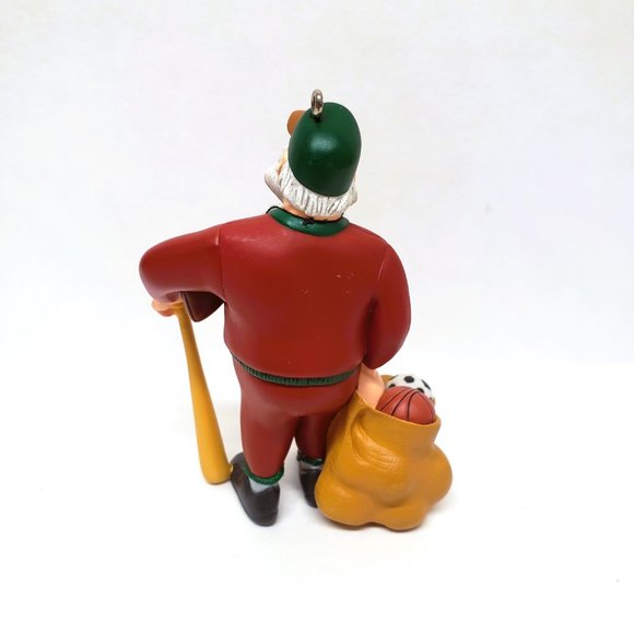 2001 Hallmark Christmas Ornament All Sport Santa Baseball Football Basketball - Picture 3 of 5